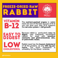 Rabbit Dog Treats - Freeze-Dried - Single Ingredient