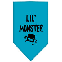 Halloween Pet and Dog Bandana Screen Printed, "Lil Monster"