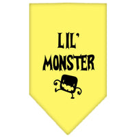 Halloween Pet and Dog Bandana Screen Printed, "Lil Monster"