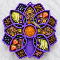 Mandala eTray Shallow Slow Feeder Dog Bowl for Enrichment | USA Made