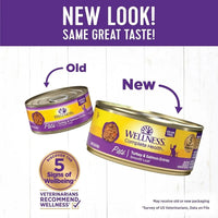 72 Packs - Wellness Complete Health Pate Adult Wet Cat Food, Natural, Protein-Rich, Grain Free