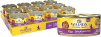 72 Packs - Wellness Complete Health Pate Adult Wet Cat Food, Natural, Protein-Rich, Grain Free