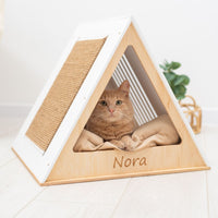 Stylish Wooden Cat Houses - White