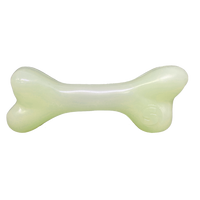 PUP-X Rubber Glow in the Dark Chew Bone Dog Toy - Durable, Floats, Chew Toy for Large Dogs | USA