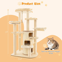 Multi-Level Cat Tree with 3-story Cat Condo