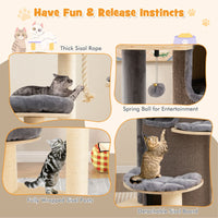 Multi-Level Cat Tree with 3-story Cat Condo