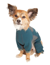 Dog Helios ® 'Rufflex' Mediumweight 4-Way-Stretch Fitness Yoga Dog Tracksuit Jacket
