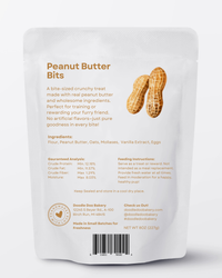 Homemade Dog Treats - Peanut Butter Bits Dog Biscuits 1/2lb