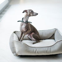 Chester & Lee | Classic Velvet Sleeper Dog Bed Gray