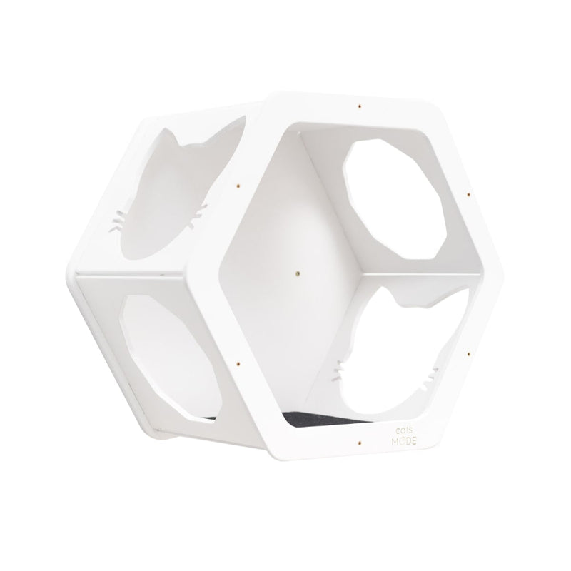 Cat Climbing Wall Shelves White