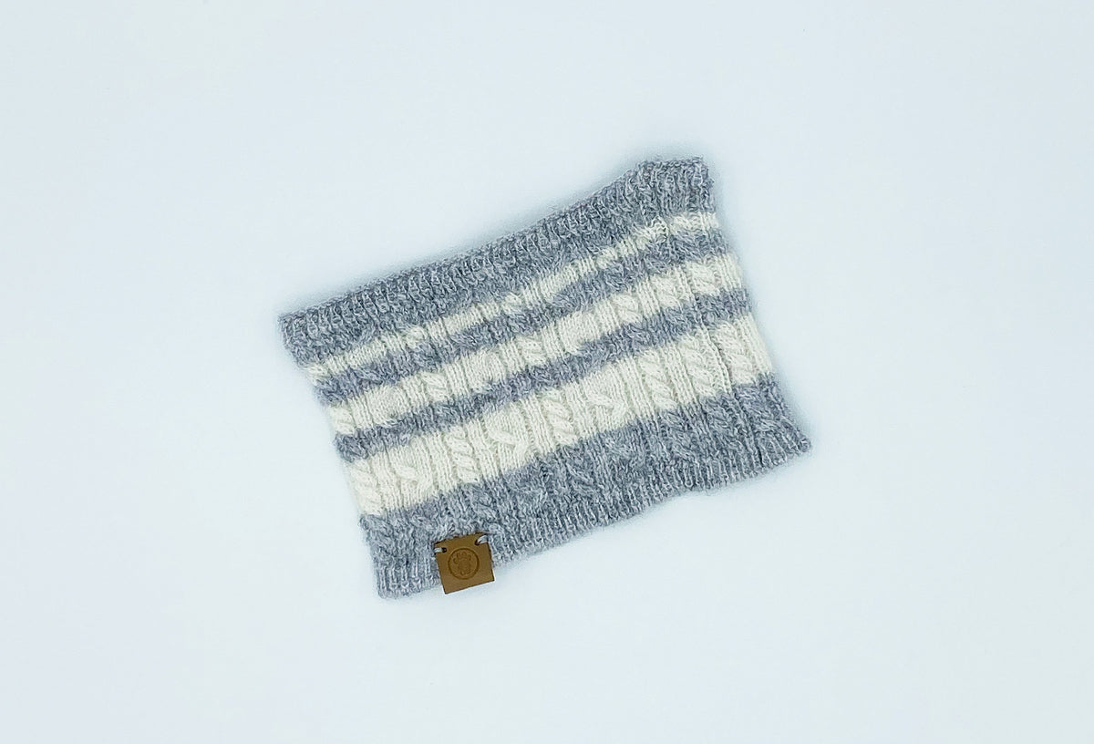 Cashmere Blend Scarf sets for Pets and their humans, Heather Grey