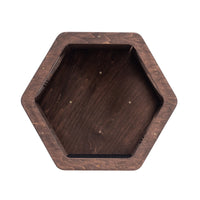 Cat Hexagon Shelf Dark Walnut