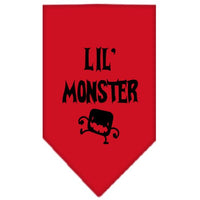 Halloween Pet and Dog Bandana Screen Printed, "Lil Monster"