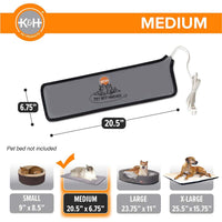 K&H Pet Bed Warmer – Indoor Heated Pad for Cats & Dogs, Thermostatically Controlled, Energy-Efficient, Safe for Arthritis & Comfort