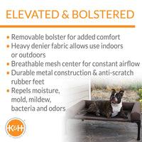 K&H Original Bolster Elevated Dog Cot