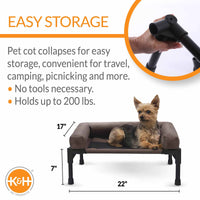 K&H Original Bolster Elevated Dog Cot