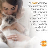 K&H Pet Products Thermo-Pet Cave Heated Cat Bed – Plush Cat Cave & Tunnel for Cats and Small Dogs