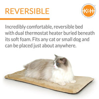 K&H Thermo-Kitty Heated Cat Bed – Energy-Efficient, MET Certified Indoor Cat Warming Mat