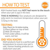 K&H Thermo-Kitty Mat Heated Cat Bed – Indoor Reversible Heated Cat Mat, Low-Wattage, Machine Washable, Cozy Nap Pad