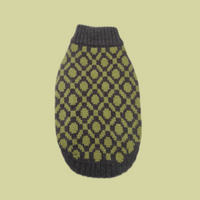 The Matcha | Olive Green Ribbed Knit Dog Sweater