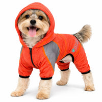 Pet Life ®  Active 'Fur-Breeze' Medium-weight 4-Way-Stretch Full Body Hooded Dog Yoga sweater