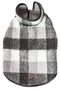 Pet Life ®  'Black Boxer' Classical Fashion Insulated Plaid Dog Coat