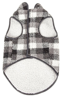 Pet Life ®  'Black Boxer' Classical Fashion Insulated Plaid Dog Coat