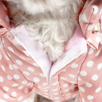 Pet Life ® 'Bow-Couture' Polka-Dot Bowed Insulated Dog Sweater Jacket