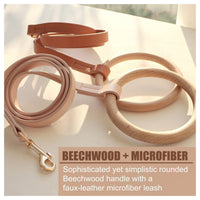 Pet Life Ever-Craft Beechwood & Microfiber Dog Leash