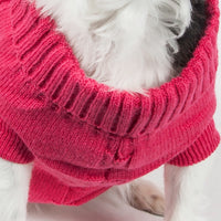 Pet Life ® Heavy Cotton Rib-Collared Fashion Dog Sweater