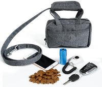 Pet Life Posh Walk Leash Purse and Waste-Bag Dispenser