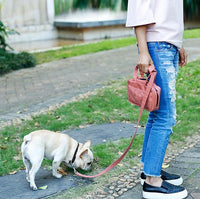 Pet Life Posh Walk Leash Purse and Waste-Bag Dispenser