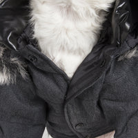 Pet Life ® 'Ruff-Choppered' Denim Fashioned Wool Dog Coat Jacket