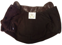 Pet Life ® 'Wuff-Rider' Fashion Suede Stitched Dog Jacket