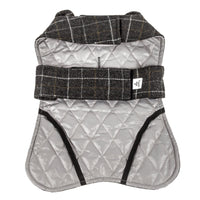 Touchdog ® 2-In-1 Windowpane Plaid Dog Jacket and Matching Reversible Dog Mat