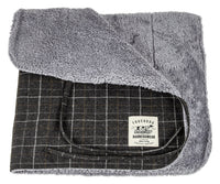 Touchdog ® 2-In-1 Windowpane Plaid Dog Jacket and Matching Reversible Dog Mat