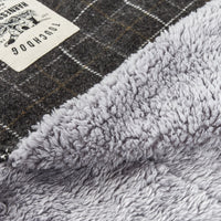 Touchdog ® 2-In-1 Windowpane Plaid Dog Jacket and Matching Reversible Dog Mat