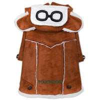 Touchdog 'Tuskegee' Aero-Vintage Designer Fashion Winter Dog Coat