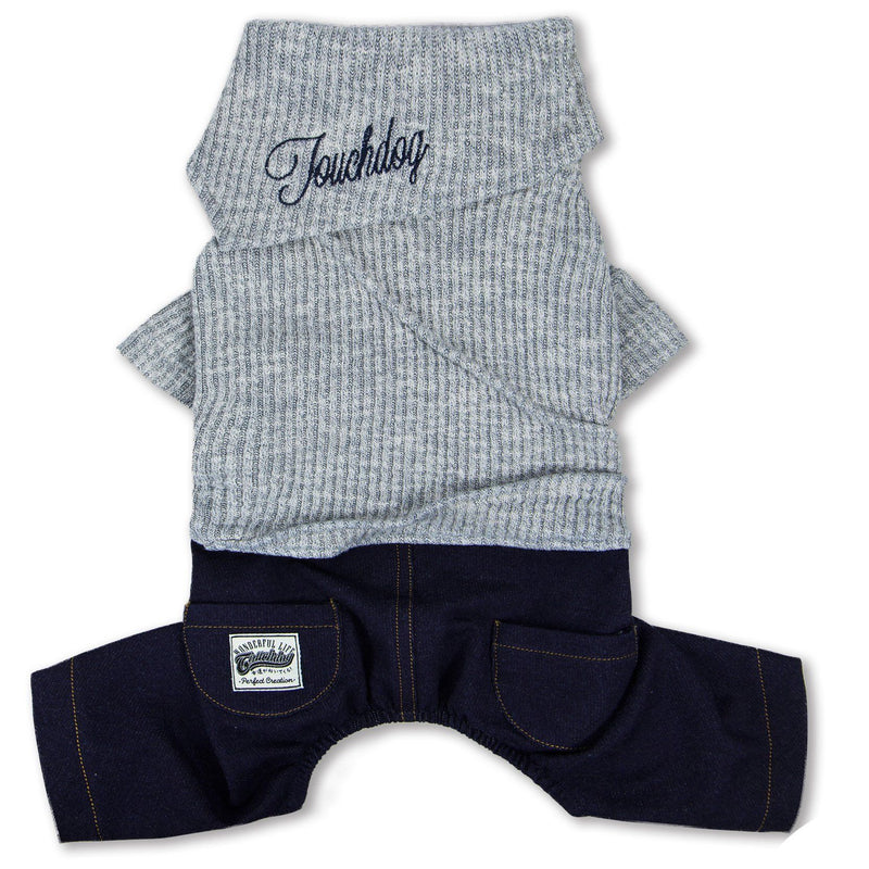 Touchdog Vogue Neck-Wrap Full Body Fashion Dog Sweater Outfit