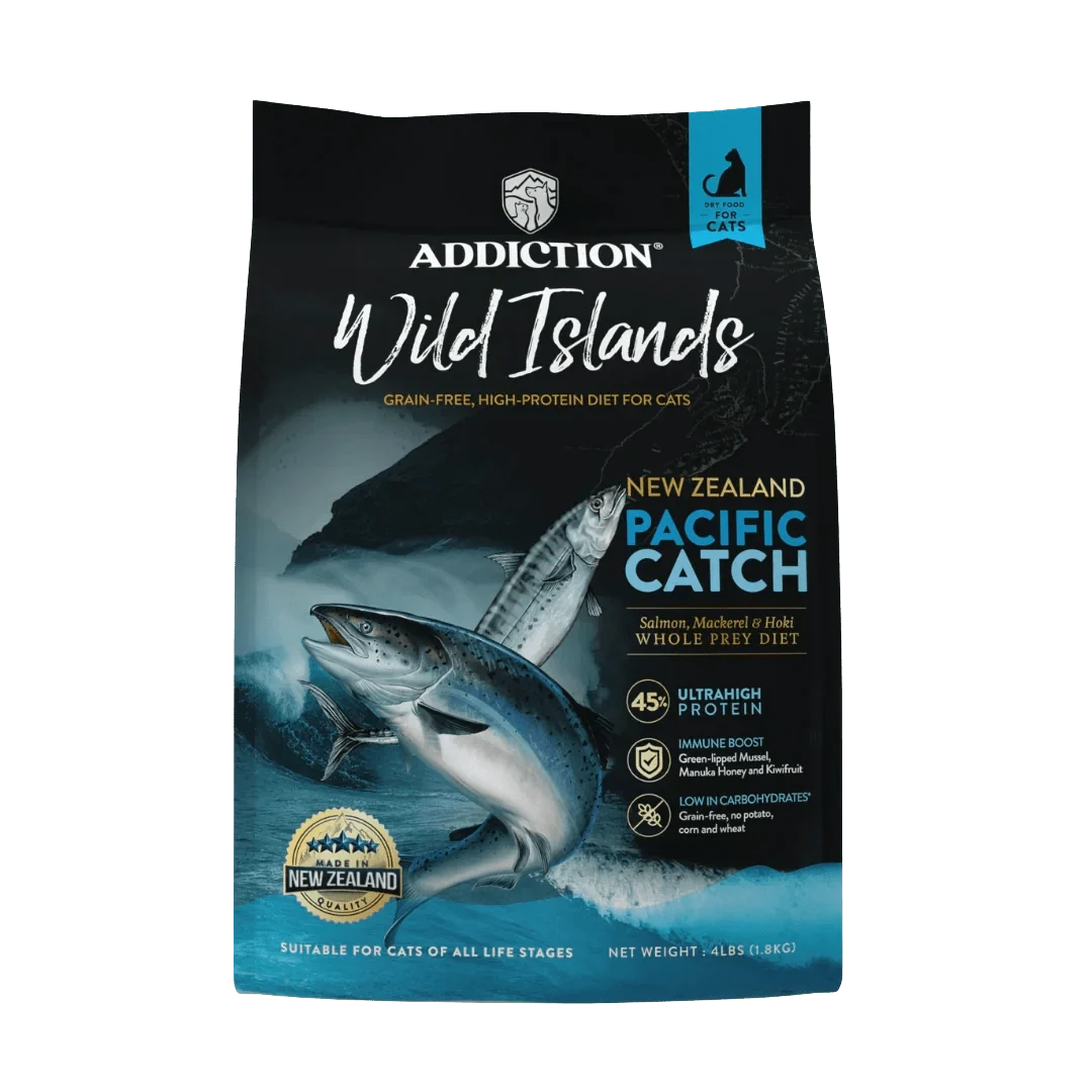 Wild Islands Pacific Catch Premium King Salmon Mackerel & Hoki Dry Cat Food